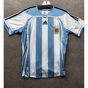 Adidas Argentina Jersey Boys 14 Blue White Soccer Home World Cup Shirt Messi